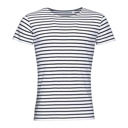 Футболка Miles Men белая с темно-синим, размер XXL