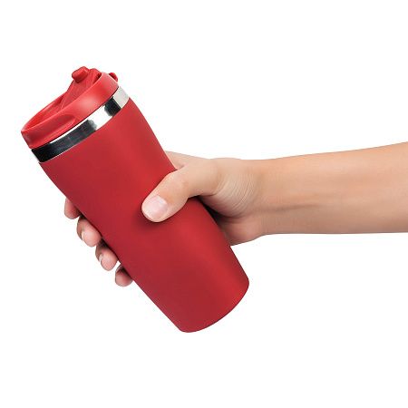 Термокружка SLIM SOFT COLOR 350мл. Красная 6030.03