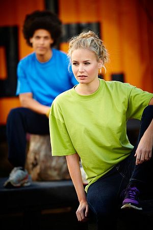 Футболка мужская Heavy, зеленая, размер S