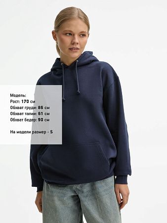 Худи унисекс Condor, темно-синее, размер XXL