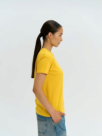 Футболка унисекс Regent 150, желтая, размер 5XL