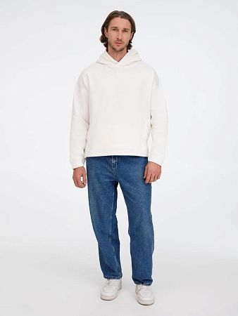 Худи оверсайз унисекс Tolla, молочное, размер XS/S