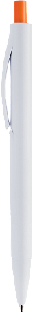 Ручка IGLA COLOR Белая с оранжевой кнопкой 1033.05