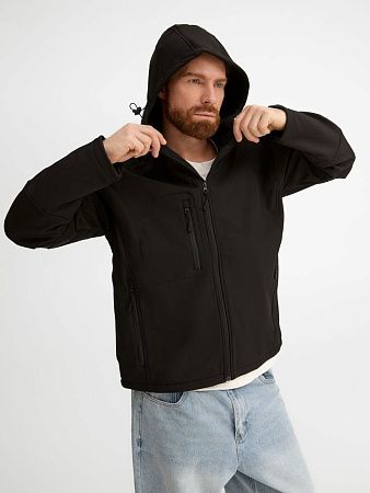 Куртка мужская с капюшоном Replay Men 340, черная, размер XS