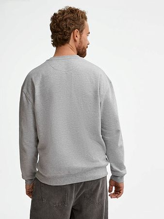 Свитшот унисекс Columbia, серый меланж, размер 5XL