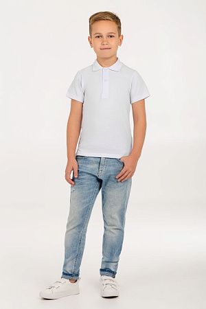 Рубашка поло детская Virma Kids, белая, размер 12 лет (142-152 см)