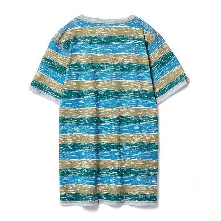 Футболка мужская Rayet двусторонняя, голубая с зеленым, размер S