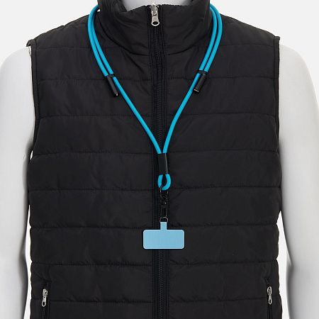 Кабель-ланьярд energyFlex Power Delivery 60 Вт, голубой