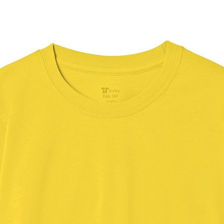 Футболка детская T-Bolka Kids, желтая, размер 10 лет (130-140 см)