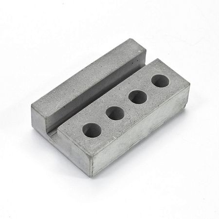 Бетонная визитница с подставкой для карандашей и ручек