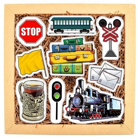 Набор печенья  в глазури с лого