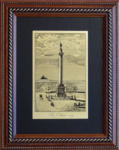 Гравюра "Александрийский столп"