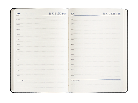 Ежедневник Urban Sound Mon Blanc А5, серый, недатированный, в полугибкой обложке