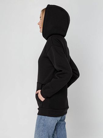 Худи унисекс оверсайз Full Swing, черное, размер XS/S