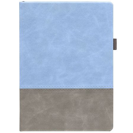 Ежедневник Horizon, недатированный, серый с голубым