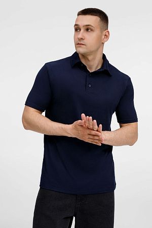 Рубашка поло унисекс Senti, темно-синяя, размер XL