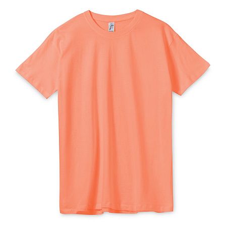 Футболка унисекс Regent 150, оранжевая (абрикосовая), размер S