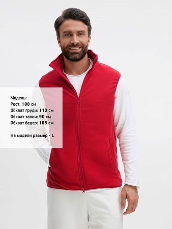 Жилет флисовый унисекс Ben Mac, красный, размер XXL