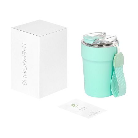 Термокружка вакуумная Монако (Monaco), аква