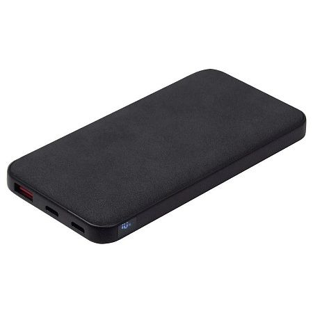 Внешний аккумулятор (powerbank) «WeCharge Velvet», 10 000 mAH, 5V -2A , c цифровым дисплеем для контроля заряда, черный
