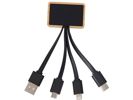 Кабель 3-в-1 с подсветкой лого «Reedia S6»