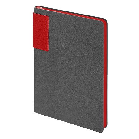 Ежедневник Flexy Star Sivilia Grey Edition Color А5 серо-красный, недатированный в гибкой обложке