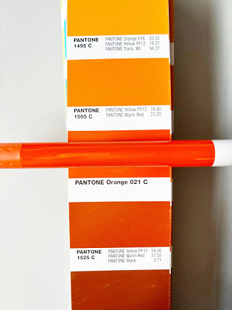 Ручка шариковая Alana Color, пластиковая, оранжевая