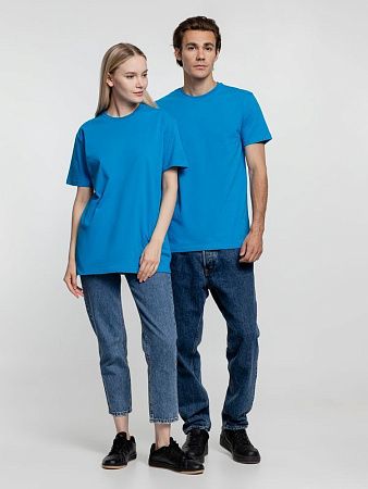 Футболка унисекс T-Bolka 160, бирюзовая, размер 4XL