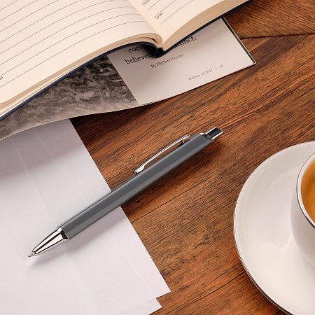 Шариковая ручка Пента (Penta), серая