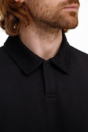 Рубашка поло унисекс Tiimi, черная, размер XS/S