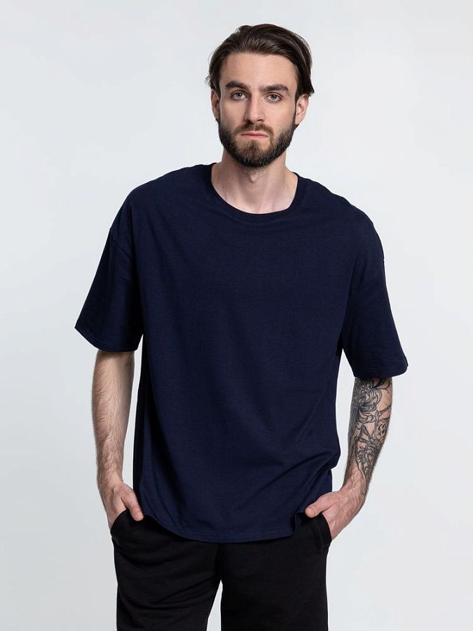 Футболка унисекс оверсайз Crosstown, белая под нанесение