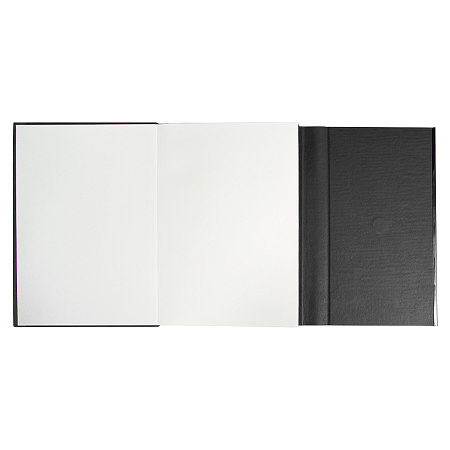 Ежедневник Alfa Bird Petrus A5, черный, недатированный, в твердой обложке с металлическим элементом