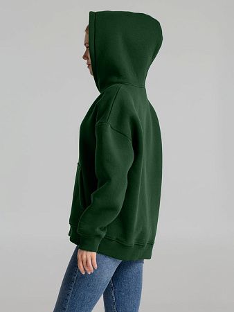 Худи Kulonga Oversize, темно-зеленое, размер XL/2XL