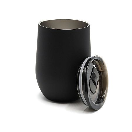 Термокружка с двойной стенкой SOFTO софт-тач, зеленый