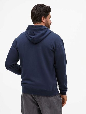 Толстовка унисекс Stone, темно-синяя, размер S