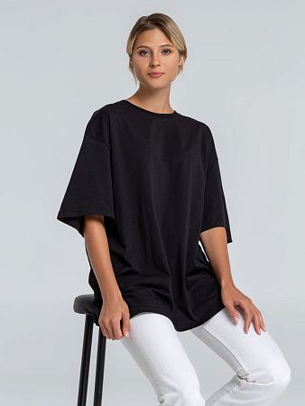 Футболка оверсайз «Чистая соль», черная, размер 44-46