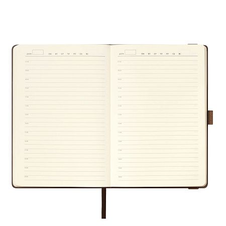 Ежедневник Альфа (Alpha) недатированный, коричневый/бежевый