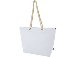 Пляжная сумка-холодильник Panama GRS из переработанных материалов с ручками-шнурками