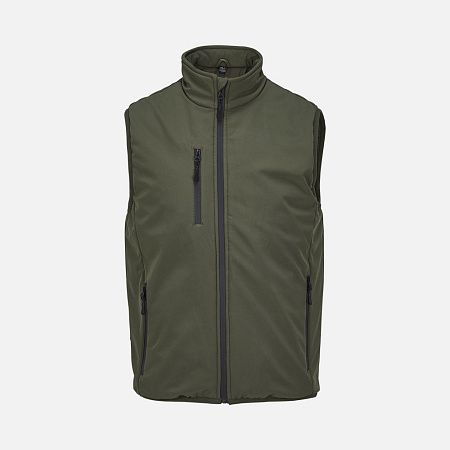 Жилет софтшелл унисекс Falcon BW, темный хаки, размер L