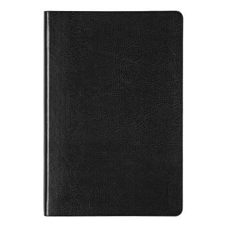 Ежедневник Flexy Buffalo А5, черный с золотистым срезом , недатированный, в гибкой обложке