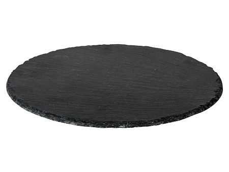 Сервировочная доска из сланца «Moon», цвет: черный