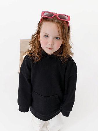 Худи детское оверсайз Houdini, черное, размер 6 лет (106-116 см)