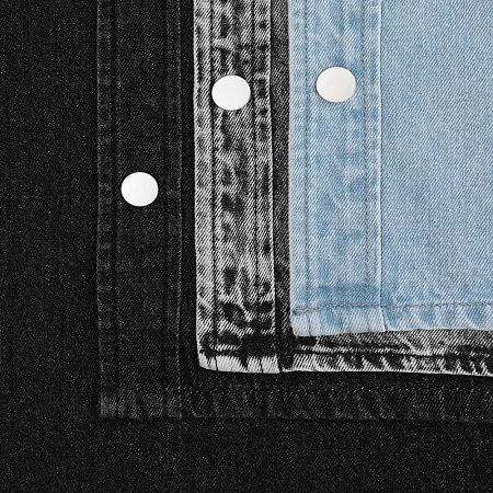 Куртка джинсовая O3, черная, размер 3XL/4XL