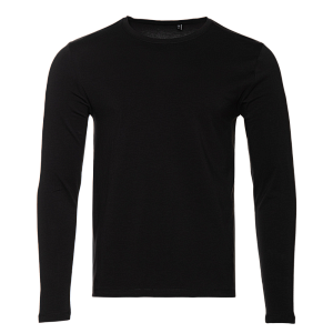 Лонгслив STAN хлопок/эластан 180, 35, Чёрный,  (20)  (46/S)