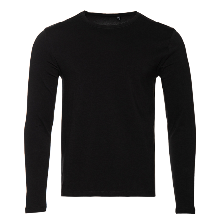 Лонгслив STAN хлопок/эластан 180, 35, Чёрный,  (20)  (46/S)