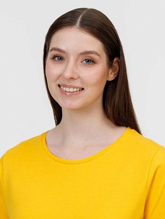 Футболка женская E190 серый меланж, размер S