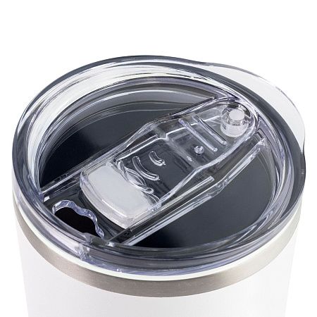 Термокружка вакуумная с керамическим покрытием Арктик (Arctic), белый/синий