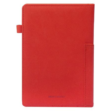 Ежедневник Smart Asti Linen А5, красный, недатированный, в твердой обложке с поролоном