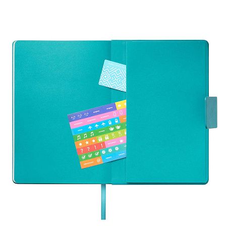 Ежедневник Риц (Ritz) недатированный, бирюзовый, твердая обложка