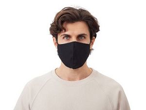 Маска для лица многоразовая из хлопка, анатомической формы без шва